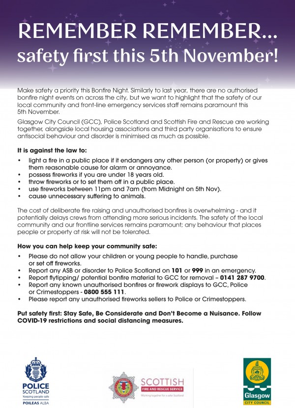 Safety First This 5th November!
