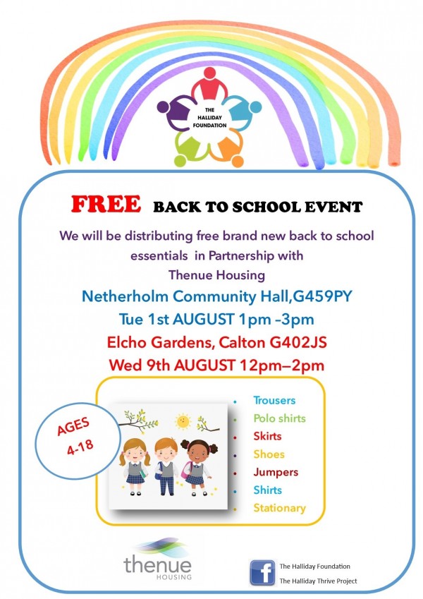 FREE BACK TO SCHOOL EVENTS