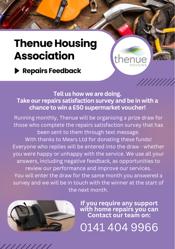 Repairs - Tell us how we are doing