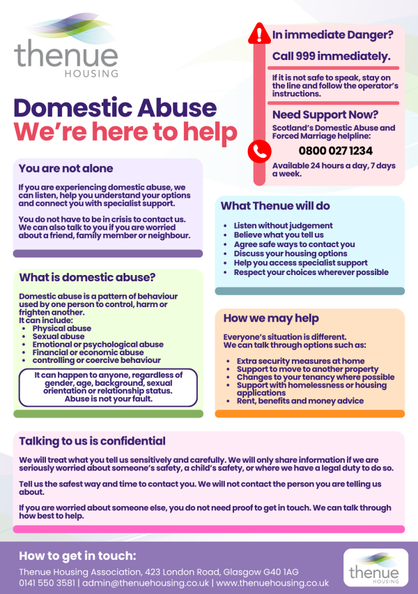 Domestic Abuse Flier - See content on page.